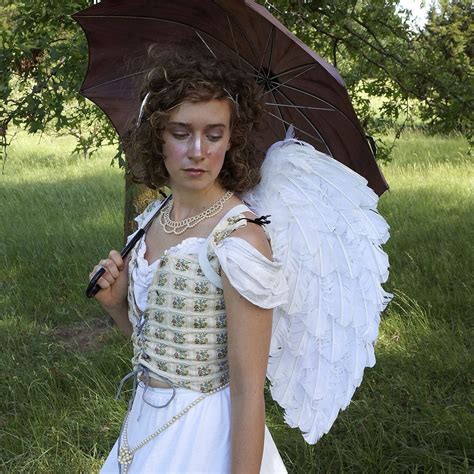 Large White Angel Costume Wings Adult Fairy Halloween Feather Wing