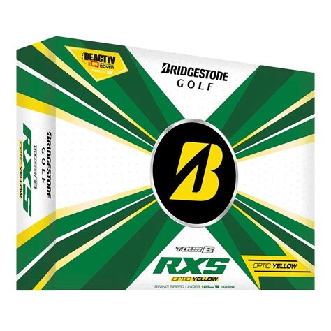 Bridgestone Tour B Rxs Optic Yellow Golf Ball Jailler Law Sports