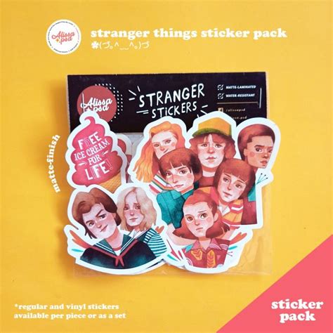 Stranger Things Sticker Pack Lazada Ph