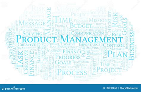 Product Management Word Cloud Made With Text Only Stock Illustration