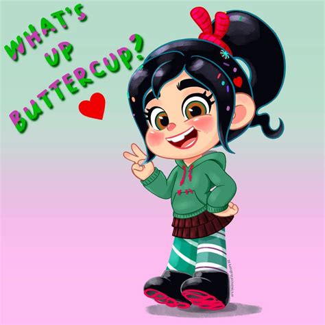 Vanellope Whats Up Buttercup By Artistsncoffeeshops On Deviantart In