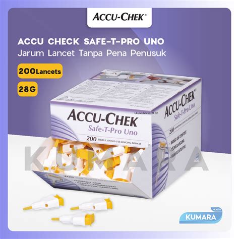 Jual Accu Chek Lancet Safe T Pro Uno Pcs Shopee Indonesia