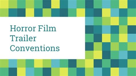 Film Trailer Conventions Ppt