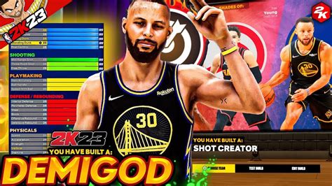 NBA 2K23 STEPH CURRY BUILD HOF SHOOTING HOF PLAYMAKING NBA 2K23