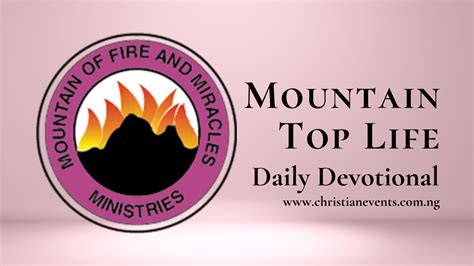 Mfm Daily Devotional Wednesday Nd August Symbols Of God S