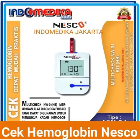 Jual Original Alat Cek Hemoglobin Nesco Alat Cek Hb Nesco Alat Test