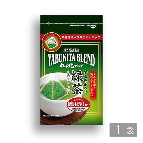 やぶ北ブレンド 宇治抹茶入り 緑茶 三角ティーバッグ 50袋