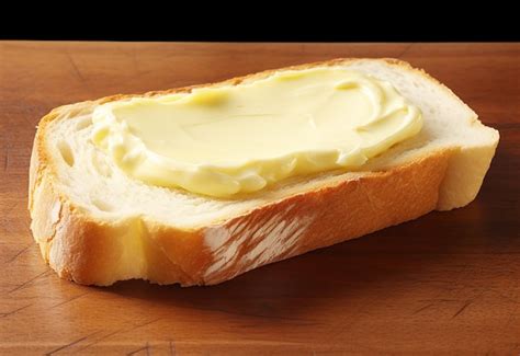 Premium AI Image | Photo of butter spread on bread slice