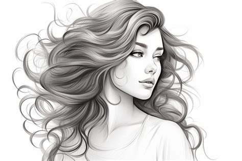 How To Draw Wavy Hair Yonderoo