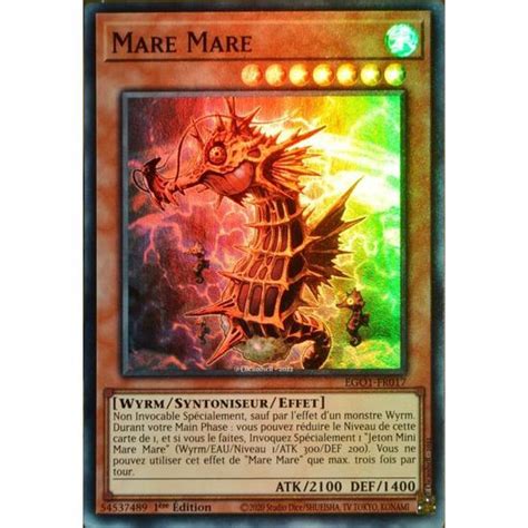 Carte YU GI OH EGO1 FR017 Mare Mare Super Rare NEUF FR Cdiscount Jeux