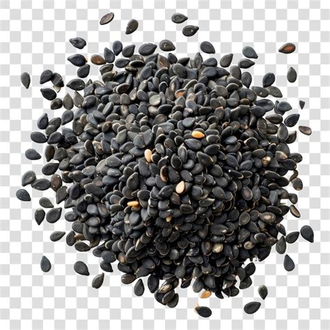 Png Black Sesame Seeds Healthy Snack Premium Ai Generated Psd