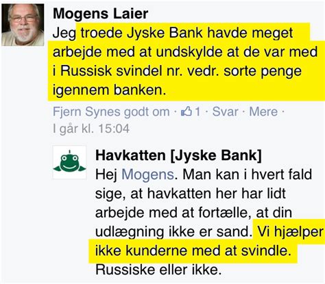 Jyske Bank Fort Ller At Banken Ikke Hj Lper Med At Svindle Banking