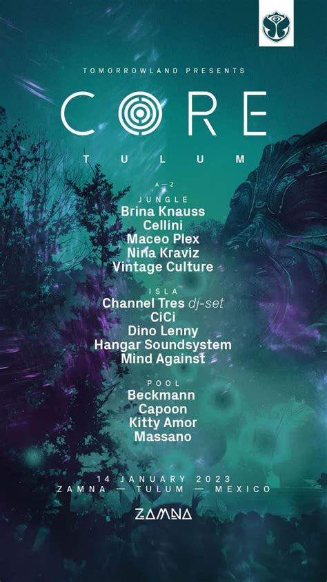 CORE Tomorrowland 2023 Zamna Tulum TULUM PARTY