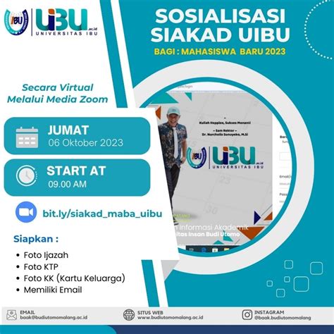 Sosialisasi SIAKAD UIBU Mahasiswa Baru 2023 Universitas Insan Budi Utomo