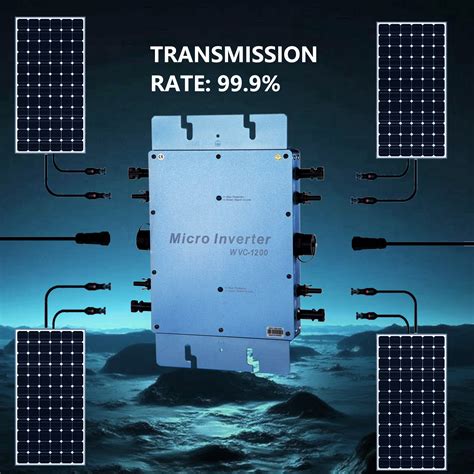 Vevor Wechselrichter Inverter Wvc 1200 W Solar Grid Tie Micro Ip65