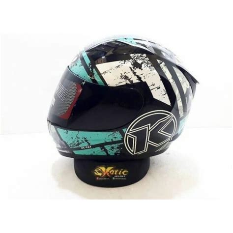 Jual Helm KYT Fullface Full Face R10 R 10 R 10 Motif 3 Seri 3 Biru