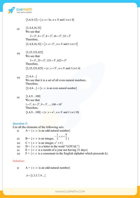 NCERT Solutions For Class 11 Maths Chapter 1 Sets Access Free PDF