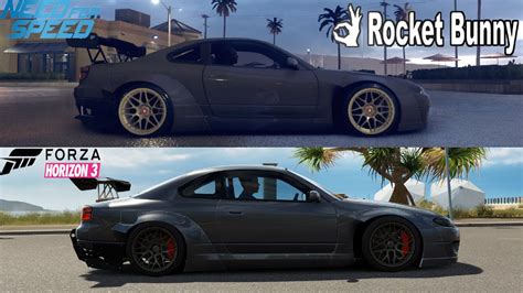 Forza Horizon 3 Vs NFS 2015 Rocket Bunny Nissan Silvia S15 YouTube