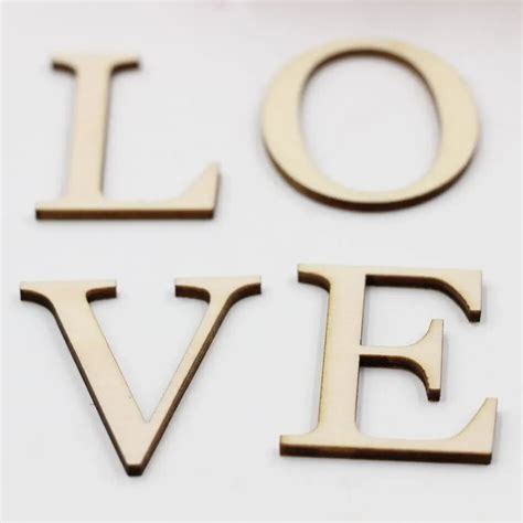 24pcs 2 inches high wooden letters and numbers, laser cut, home decor ...