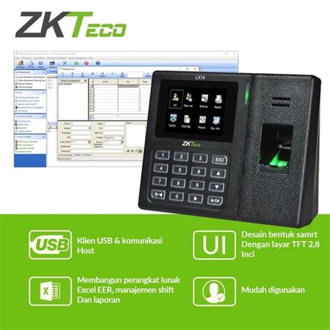 Jual Mesin Absensi Zkteco Lx Fingerprint Lx Mesin Absensi Sidik