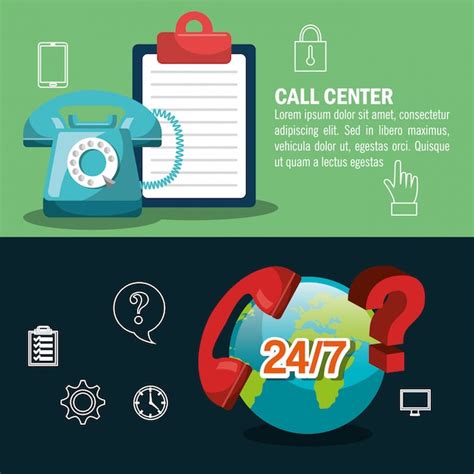 Free Vector Call Center Design