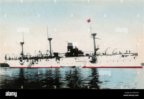 The Protected Cruiser Chiyoda Of The Imperial Japanese Navy Ijn Stock