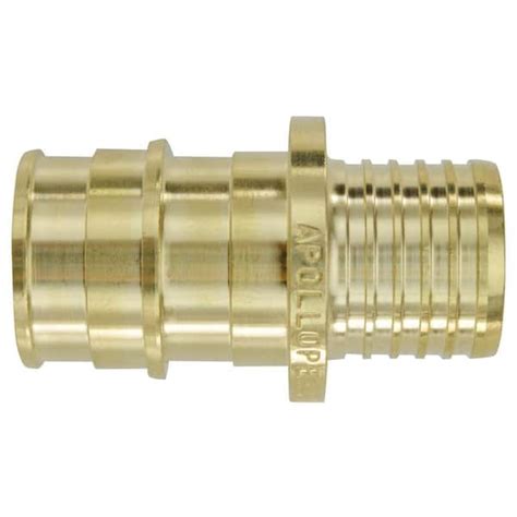 Apollo 3 4 In Brass PEX A Barb X Polybutylene Coupling EPXBC3434 The