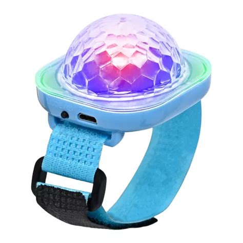 Mini Bracelet Disco Lights Sound Control 400mah Led Stage Light For