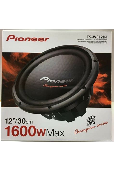 Pioneer Ts w312d4 1600 Watt 500 Watt Rms Şampiyon Seri 30 Cm Subwoofer