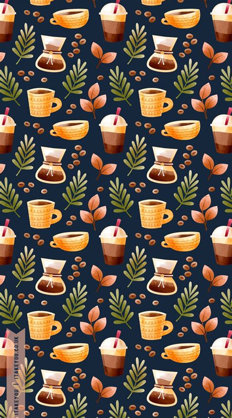 20 Cute Autumn Wallpapers To Brighten Your Devices Coffee Blue