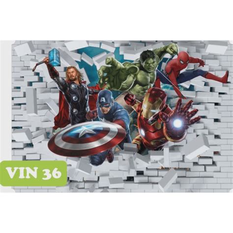 Papel De Parede Auto Adesivo Infantil Vingadores Avengers Hulk Tijolos