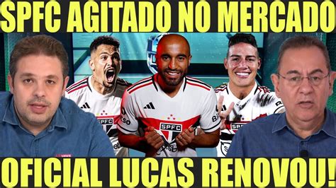 SPFC INFO SÃO PAULO RENOVA LUCAS MOURA SPFC AGITADO NO MERCADO