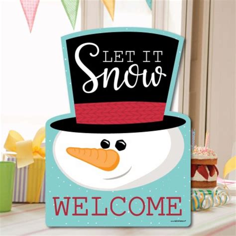 Big Dot Of Happiness Let It Snow Snowman Party Decor Christmas