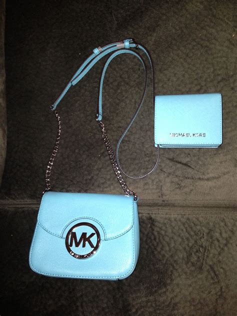 Turquoise Michael Kors Purse And Matching Wallet Purses Michael Kors