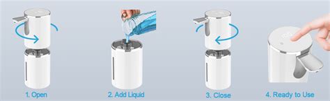 YIKHOM Automatic Liquid Soap Dispenser 5 Levels Adjustable Touch Free