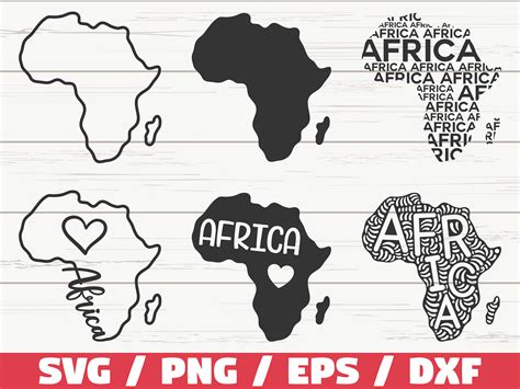 Africa Svg Africa Map Svg Cut File Cricut Clip Art Etsy Canada