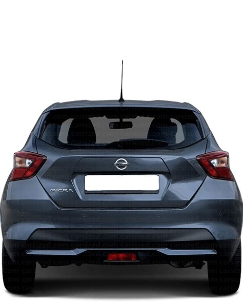 Nissan Micra Present Dimensions Rear View