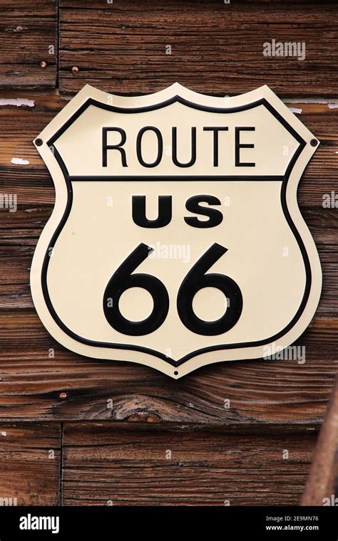 Arizona, United States - famous Route 66 sign Stock Photo - Alamy