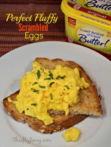 Perfect Fluffy Scrambled Eggs Recipe Thrifty Jinxy