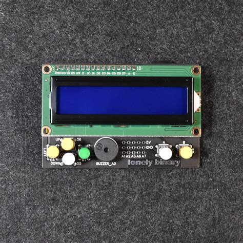 Diy Lcd 1602 Keypad Shield For Nano Lonely Binary