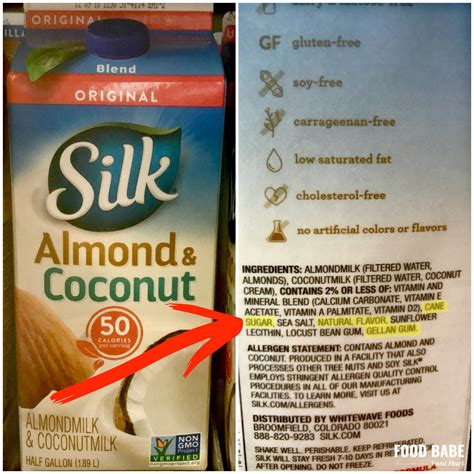 Silk Unsweetened Almond Coconut Milk Nutrition Facts | Besto Blog