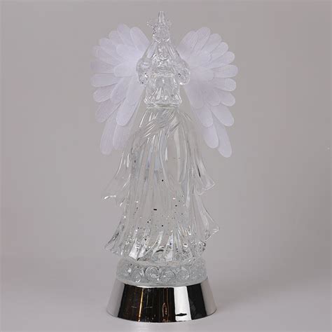 Fiber Optic Angel Glitter Globe Cracker Barrel