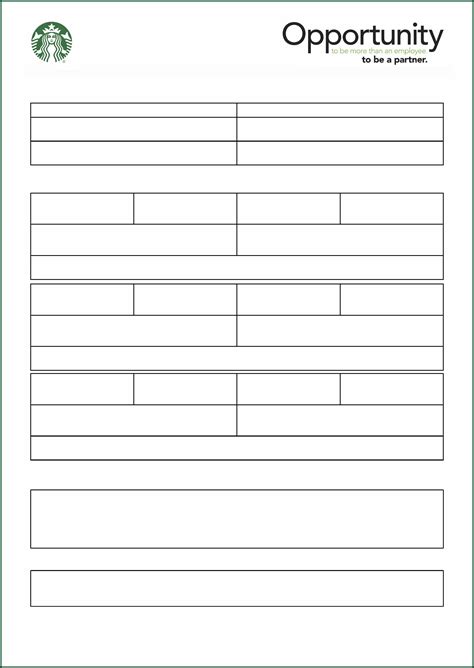 Starbucks Application Form Online - Form : Resume Examples #AWOxz7PNo1