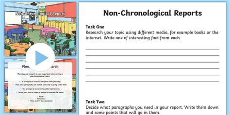 KS2 Writing a Non-Chronological Report Worksheet - Twinkl