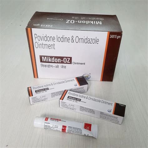 Povidone Iodine And Ornidazole Ointment Packaging Size 15g At Rs 82