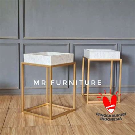 Jual Nakas Bed Side Table Meja Marmer Asli Di Seller Mrfurniture