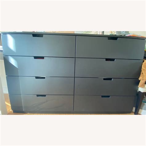 Ikea Black Nordli Drawer Dresser Aptdeco