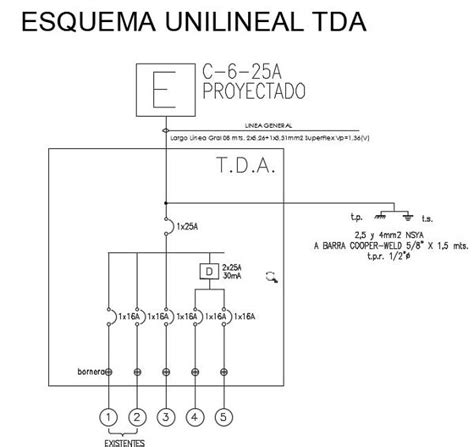 Diagramas Unilineales De Tableros Electricos Foto Borrador