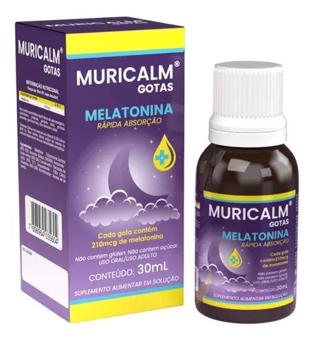 Melatonina Muricalm Gotas 210mcg Frasco C 30ml MercadoLivre