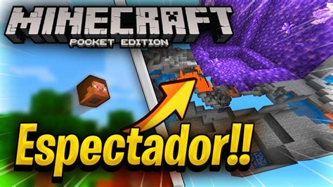 Modo Espectador En Minecraft Bedrock Tutorial Android Youtube